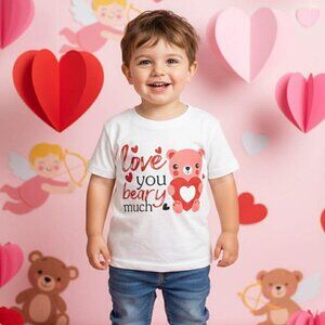 Boy's Handmade Valentine's Day Tees- Short or Long Sleeve Options